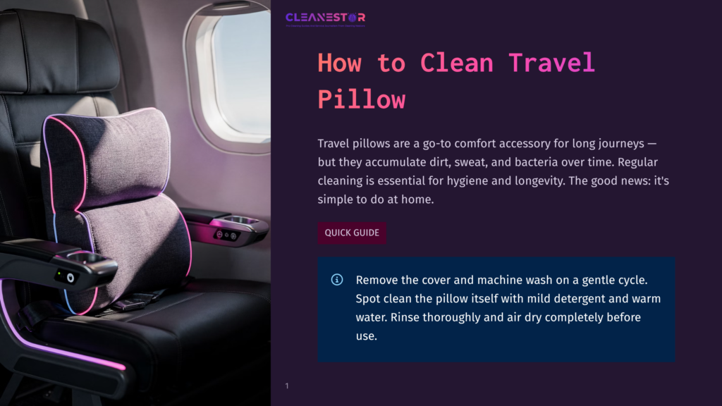 A Clean Travel Pillow With Pink And Blue Led Lights Sits On An Airplane Seat. The Pillow Is A Comfortable Accessory For Long Journeys, And The Image Highlights How To Clean Travel Pillows.