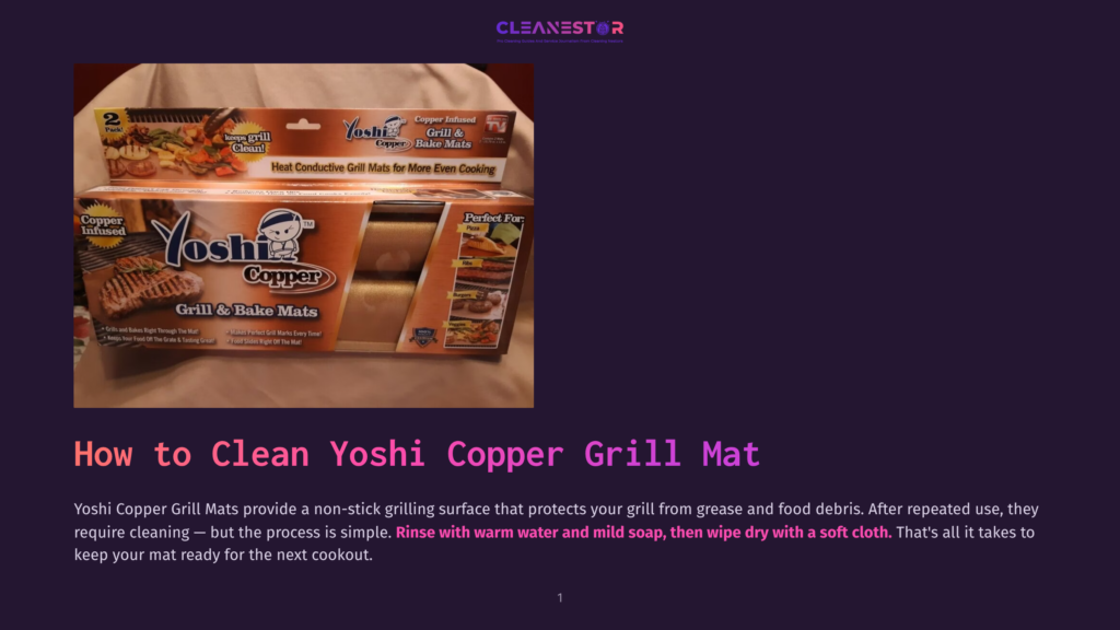 Two Yoshi Copper Grill Mats In Packaging, Showing A Grill With Food And The Words &Quot;Yoshi Copper Infused Grill &Amp; Bake Mats&Quot;.