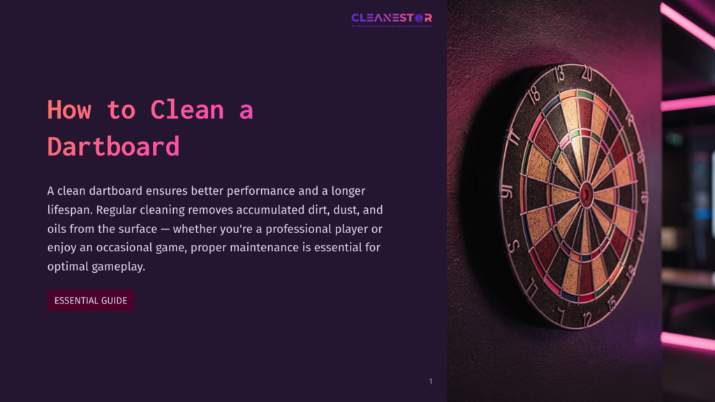 A Close-Up Of A Dartboard Mounted On A Dark, Textured Wall, Illuminated By Vibrant Pink Neon Lights. The Dartboard Features Classic Numbering And Segments, With A Dart Visible In The Center.