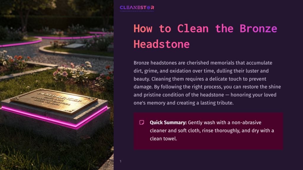 A Polished Bronze Headstone Inscribed With &Quot;David Hermance&Quot; Glows Under Soft Light, Surrounded By A Cemetery Garden With Pink Led Lighting. The Clean Headstone Is Shown In A Close-Up View.