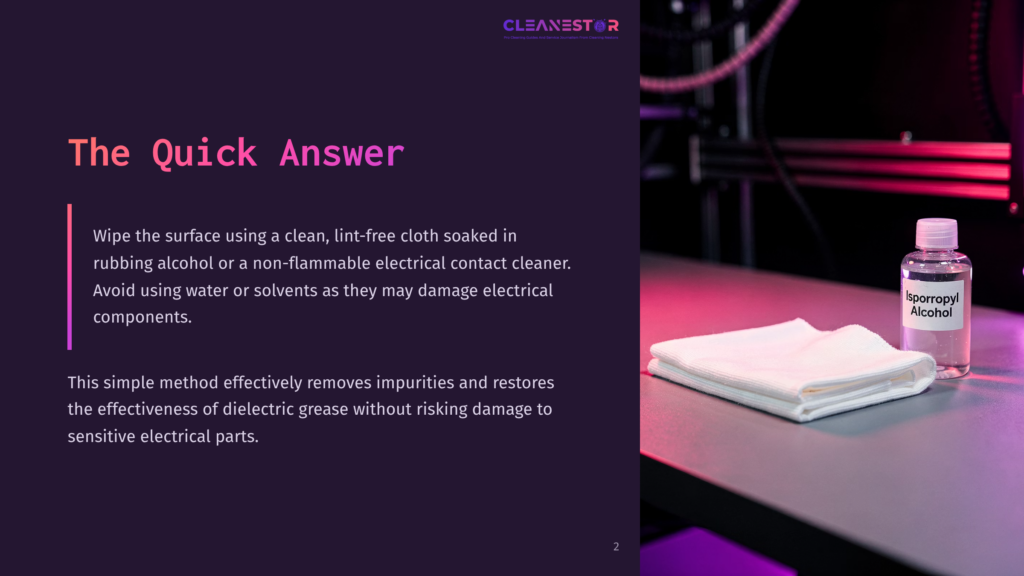 A Bottle Of Isopropyl Alcohol And A Clean White Lint-Free Cloth Are Placed On A Dark Surface, Ready For Cleaning Electronic Components.