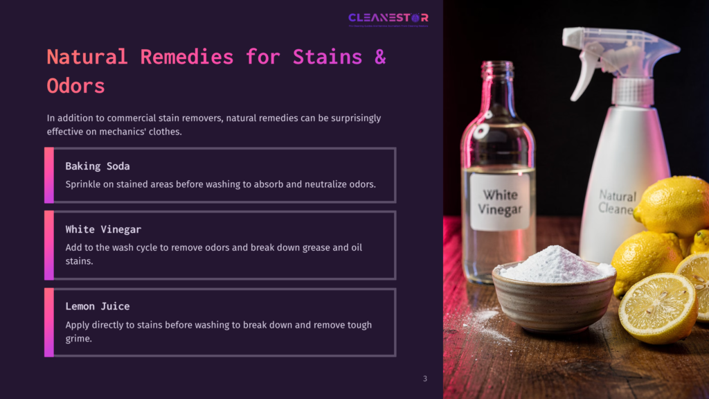 Natural Cleaning Remedies For Stains And Odors: Baking Soda, White Vinegar, And Lemon Juice Bottles And Lemons Are Arranged On A Wooden Surface.