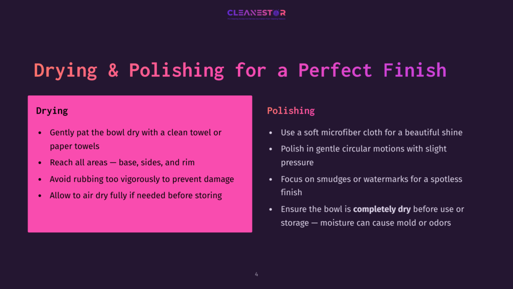 4 Drying And Polishing For A Perfect Finish Drying &Amp; Polishing For A Perfect Finish: Tips For Drying And Polishing To Achieve A Flawless Finish, Including Gentle Drying With Clean Towels And Polishing With A Microfiber Cloth.