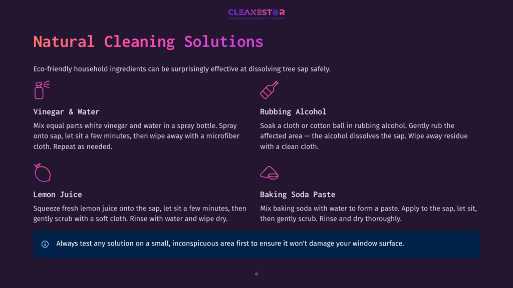 Natural Cleaning Solutions: Vinegar &Amp; Water, Rubbing Alcohol, Lemon Juice, And Baking Soda Paste For Eco-Friendly Household Cleaning.