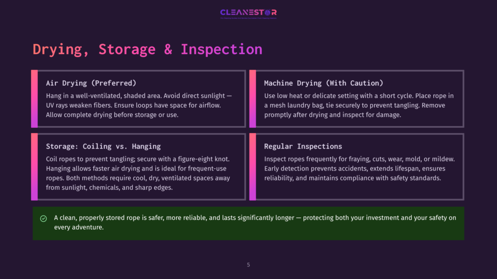 5 Drying Storage And Inspection Cleanestor Logo With The Text &Quot;Cleanestor&Quot; In Large Purple Font, Followed By &Quot;Pro Cleaning Services And Industrial Equipment Maintenance&Quot; In Smaller White Font. The Background Is A Dark Purple Gradient.