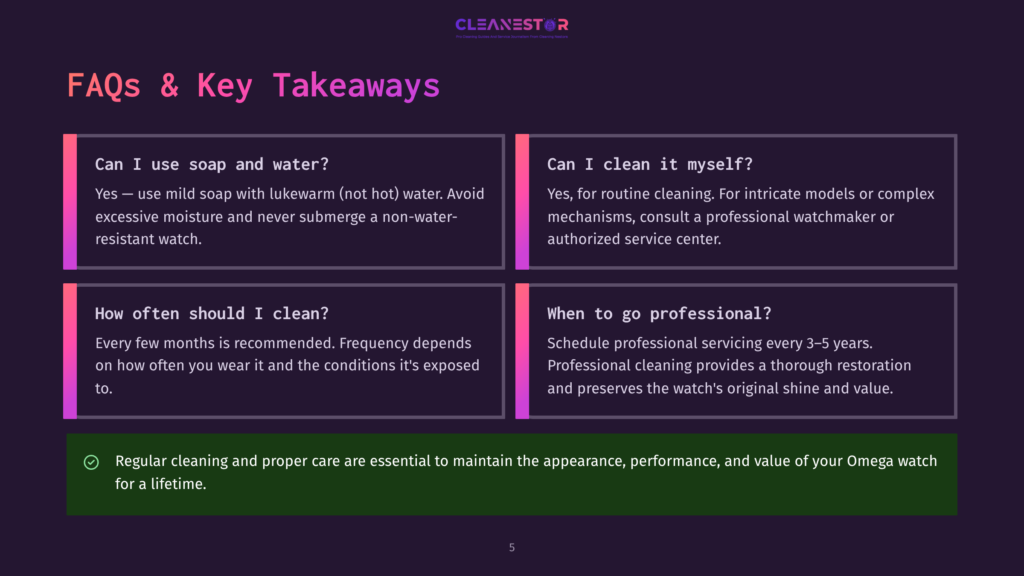Cleanestor Faqs And Key Takeaways: Can I Use Soap And Water? How Often Should I Clean? Can I Clean It Myself? When To Go Professional? Regular Cleaning And Proper Care Are Essential.