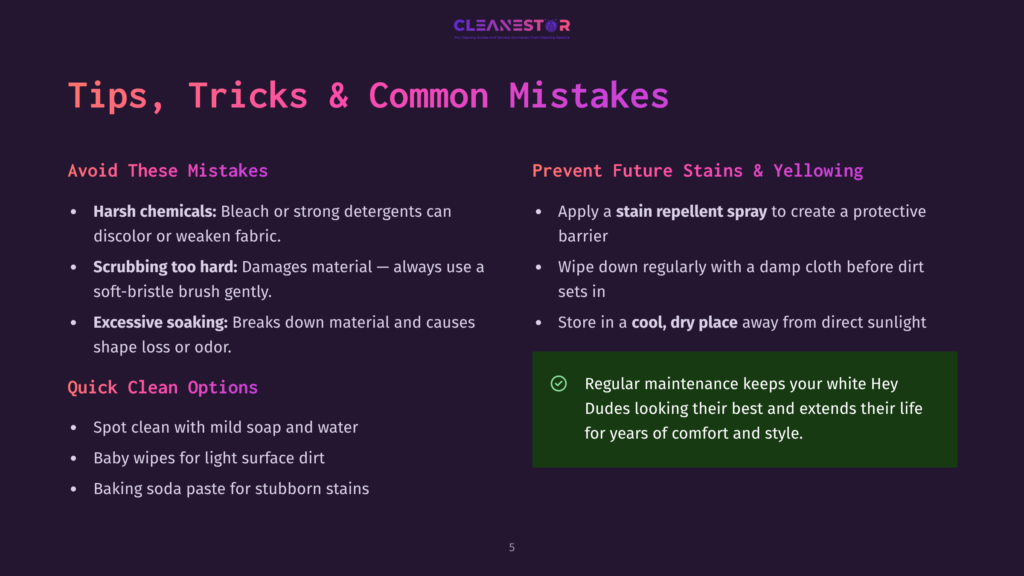 5 Tips Tricks And Common Mistakes 1 Tips, Tricks &Amp; Common Mistakes For Preventing Future Stains And Yellowing On White Furniture, Including Harsh Chemicals, Scrubbing Too Hard, And Excessive Soaking.