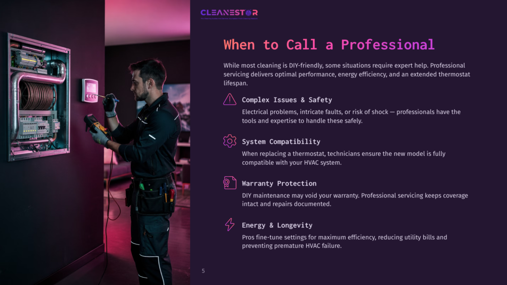 5 When To Call A Professional A Technician Inspects A Complex Hvac System With A Multimeter, Highlighting The Need For Professional Servicing And Maintenance To Ensure System Compatibility, Warranty Protection, And Energy Efficiency.