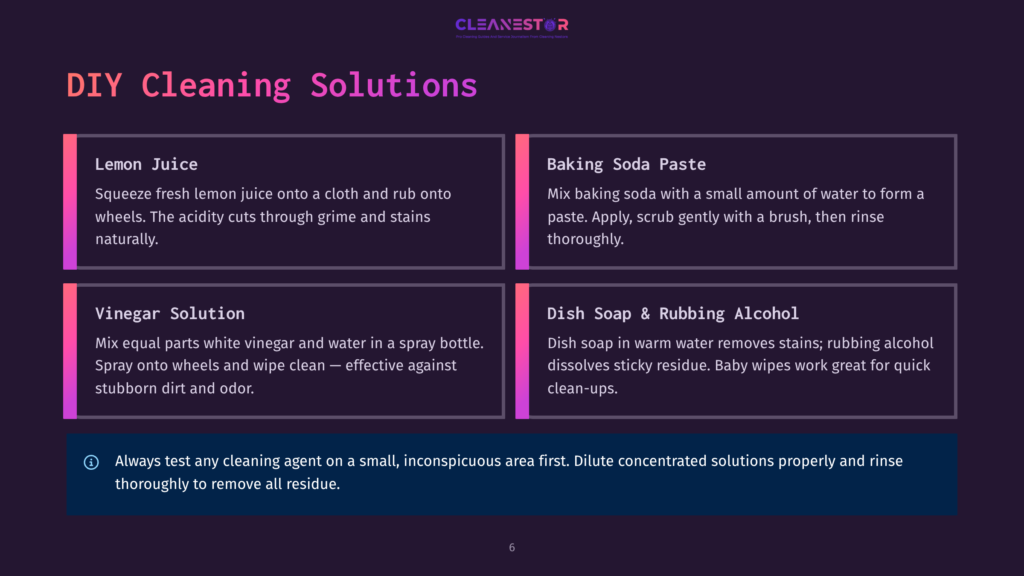 Diy Cleaning Solutions: Lemon Juice, Baking Soda Paste, Vinegar Solution, And Dish Soap &Amp; Rubbing Alcohol Recipes For Effective Cleaning. Includes A Safety Tip.
