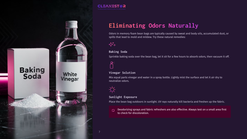 A Bottle Of White Vinegar And A Box Of Baking Soda Sit On A Reflective Surface, With A Pink Glow Emanating From The Left. Text On The Box Reads &Quot;Baking Soda&Quot;.