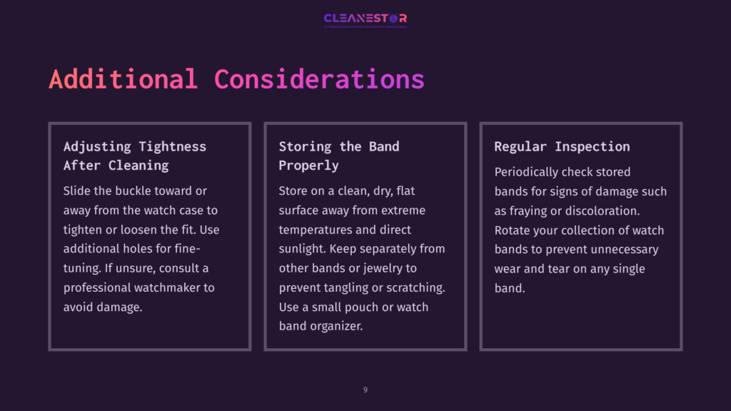 9 Additional Considerations