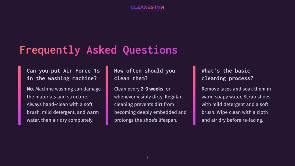 Frequently Asked Questions About Cleaning Shoes: Can You Put Air Force 1S In The Washing Machine? How Often Should You Clean Them? What'S The Basic Cleaning Process?