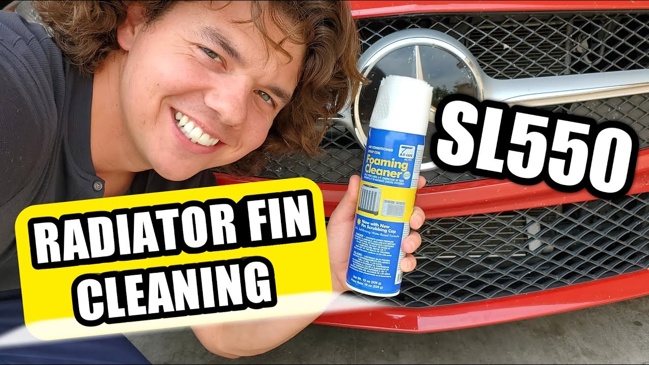 how to clean car radiator fins at home