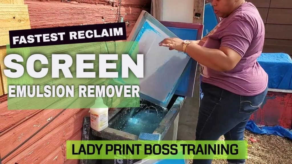 How To Clean Emulsion Off-Screen