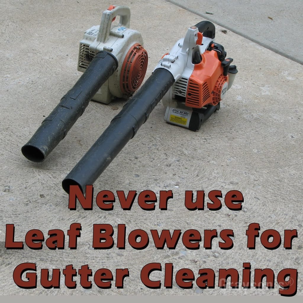 How To Clean Gutters With A Leaf Blower