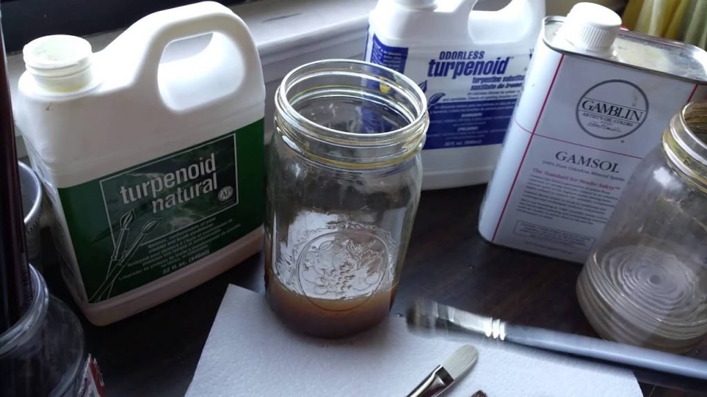 How To Use Gamsol To Clean Brushes