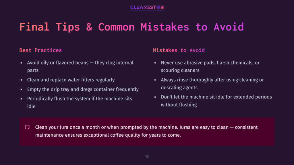 Final Tips And Common Mistakes To Avoid