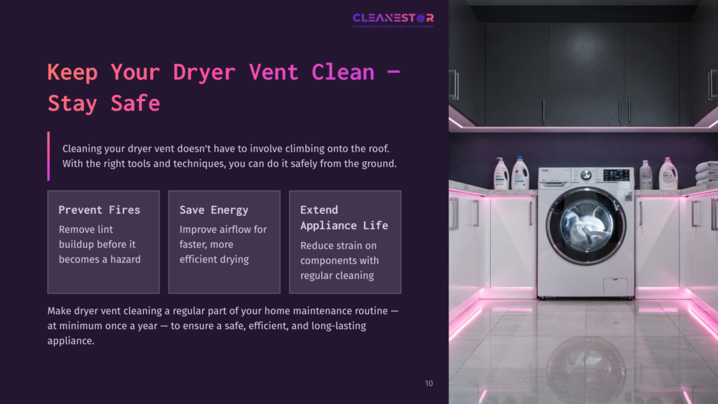 A Modern Laundry Room With A White Washer And Dryer, Pink And Purple Cleaning Supplies On A Shelf, And A Dark Wall For Contrast.