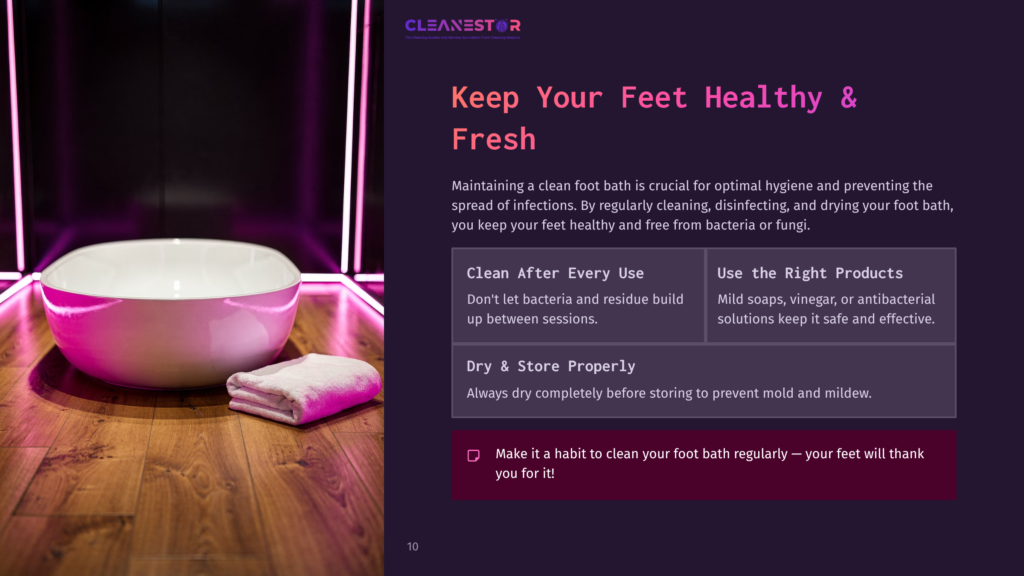 A Pink And White Foot Bath Sits On A Wooden Floor, Next To A Neatly Folded White Towel. The Foot Bath Glows With Pink Light, Suggesting A Spa-Like Experience.