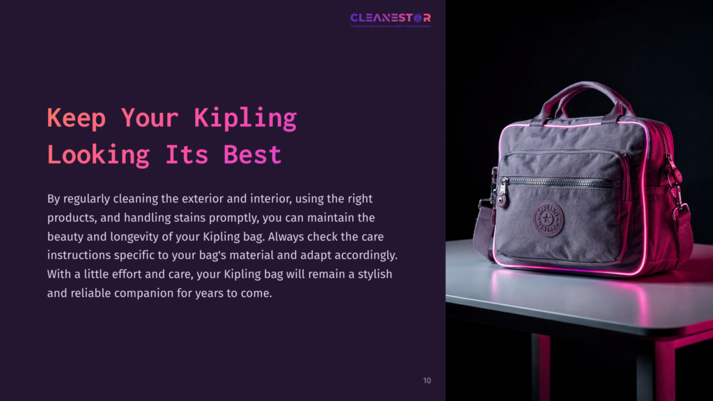 A Purple Kipling Bag Sits On A Table With A Pink Trim, Highlighted Against A Dark Background, Showcasing Its Stylish Design.