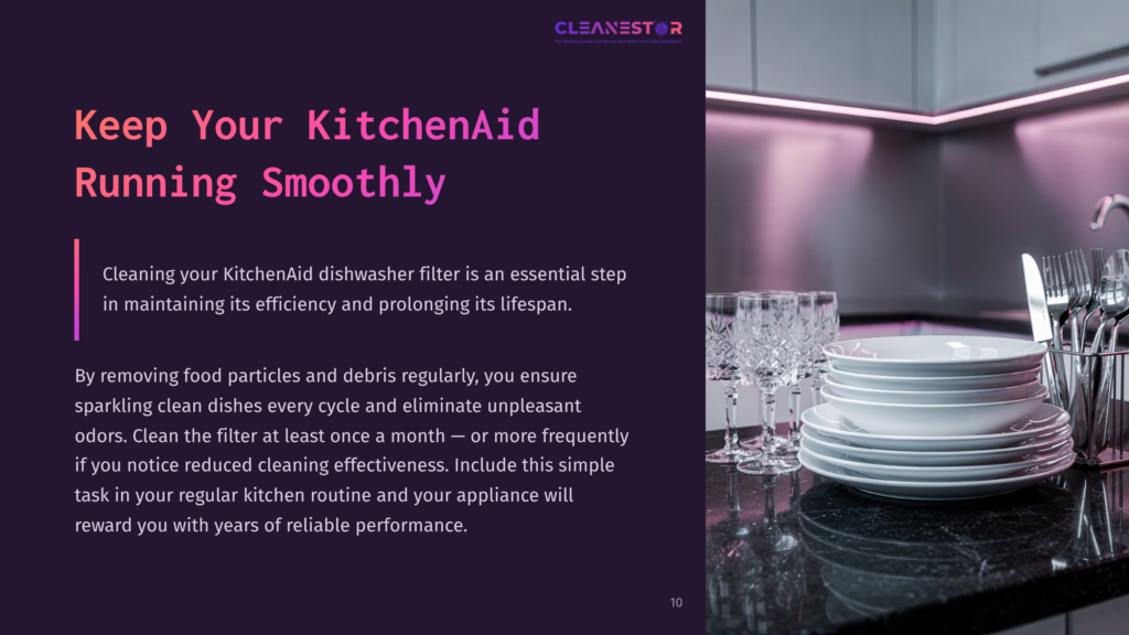 A Modern Kitchen Scene Featuring A Dishwasher And Clean Dishware, With A Dark Counter And Pink Lighting Accentuating The Sleek Design.