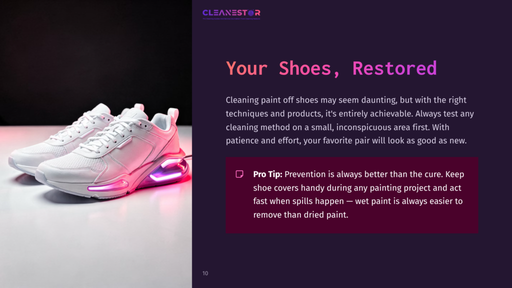 10 Your Shoes Restored A Pair Of White Sneakers With Pink Accents Sits On A Dark Background, Highlighting Their Clean Appearance.