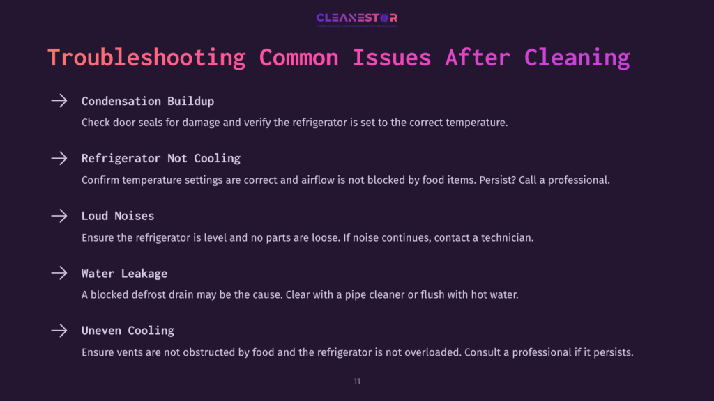 Troubleshooting Common Issues After Cleaning
