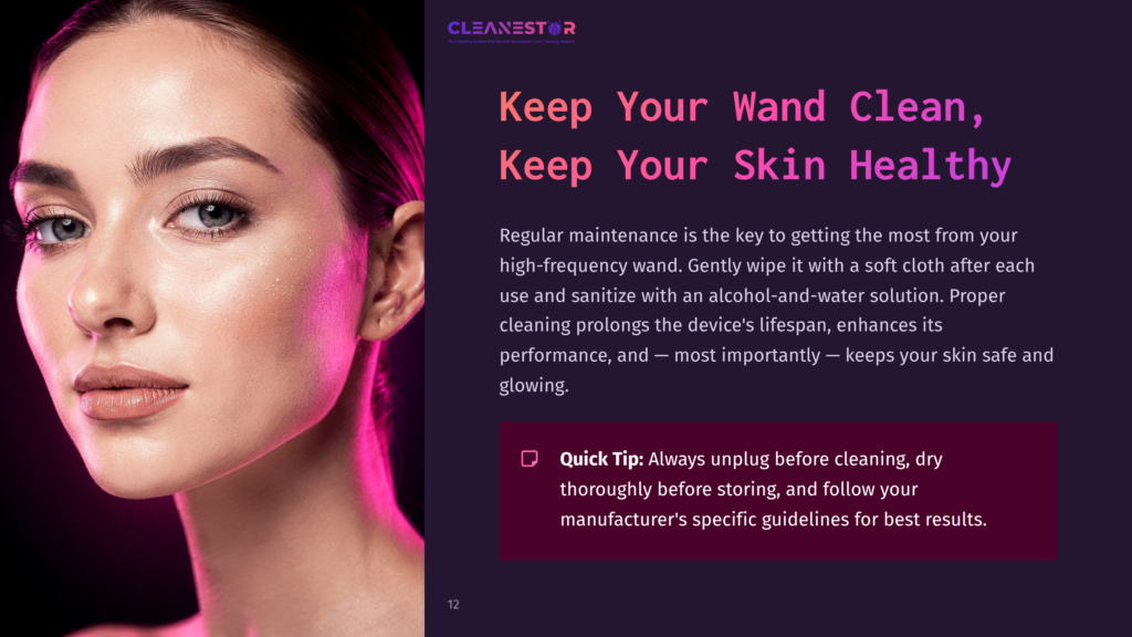 Skincare Tips For High-Frequency Wands.