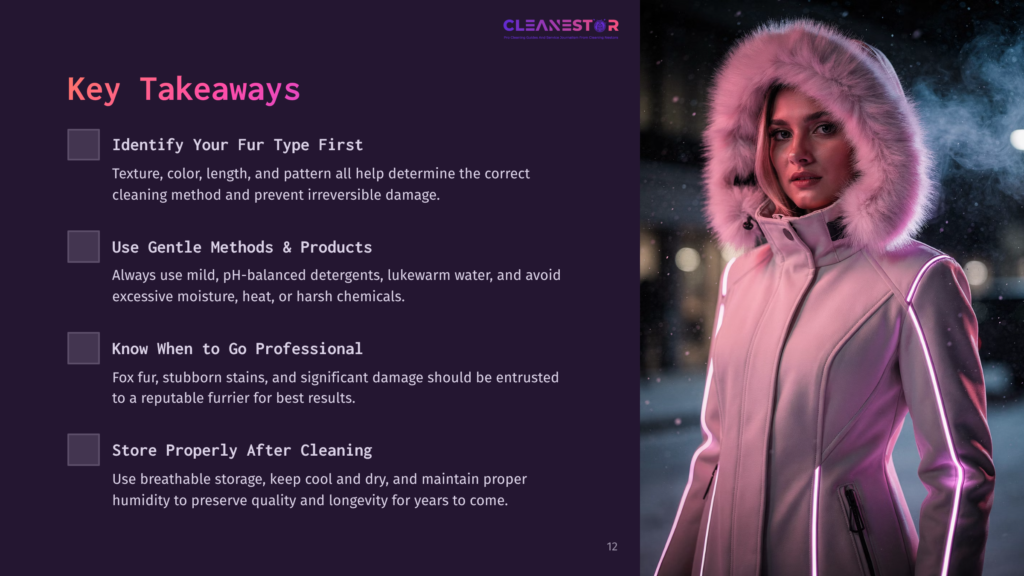 A Woman In A White Coat With A Pink Fur Hood Stands In A Snowy Environment, Looking Confidently At The Camera.