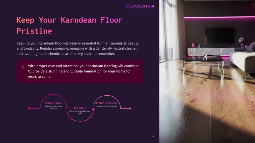 Bright Room Featuring Warm-Toned Wooden Flooring, With A Modern Layout And Ambient Lighting, Illustrating Clean Maintenance Tips.