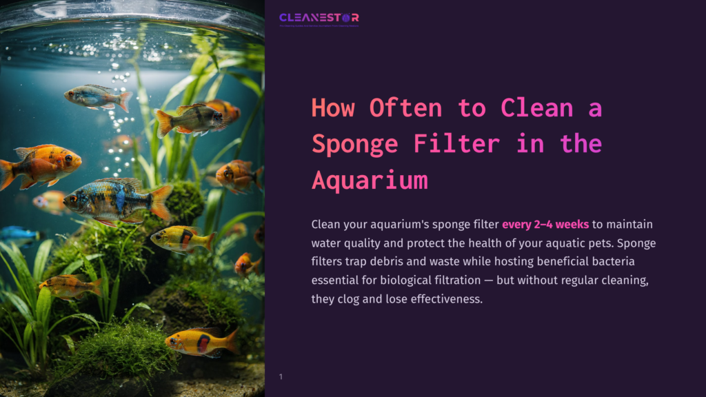 1 How Often To Clean A Sponge Filter In The Aquarium Close-Up Of A Vibrant Aquarium With Colorful Fish Swimming Around Lush Green Aquatic Plants. The Image Highlights The Importance Of Cleaning Sponge Filters For Healthy Fish And Water Quality.