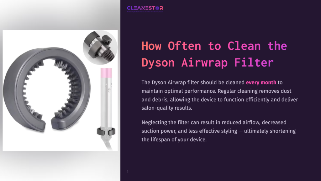 Close-Up Of A Dyson Airwrap Filter And Its Cleaning Tool, Showing The Grey Plastic Filter Housing With A Textured Interior And A Silver Metal Component With A Screw Mechanism. The Filter Is A Key Component For Maintaining The Dyson Airwrap'S Optimal Performance.