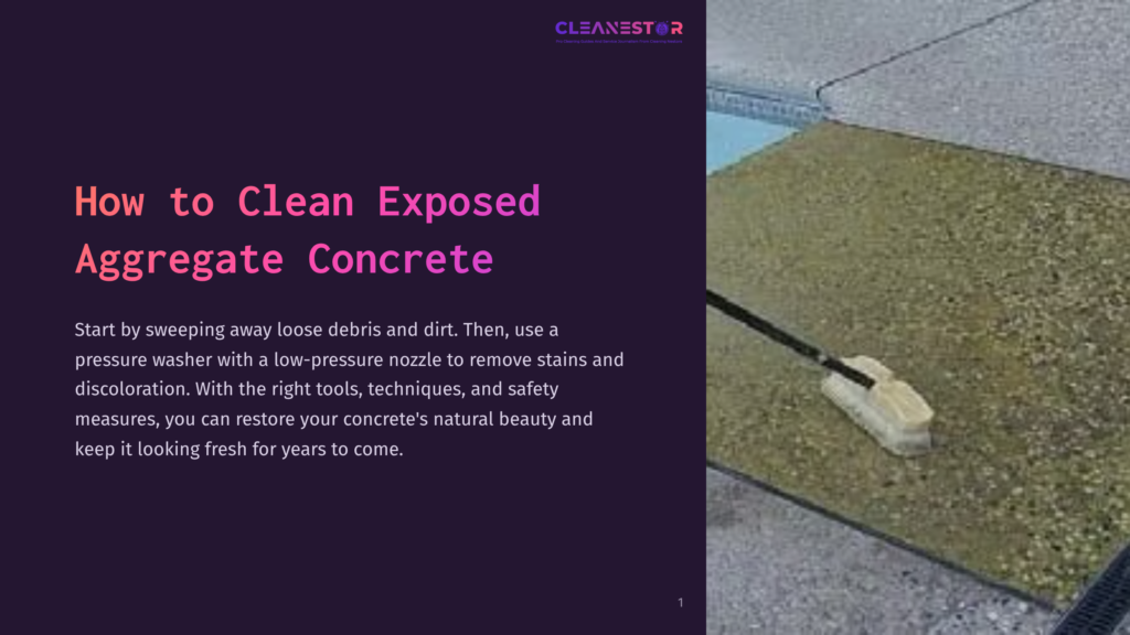 1 How To Clean Exposed Aggregate Concrete