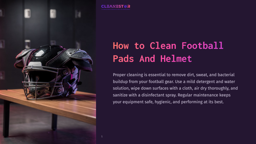 A Black Football Helmet With Padding Displayed Against A Dark Background, Emphasizing Gear Maintenance And Cleaning Tips.