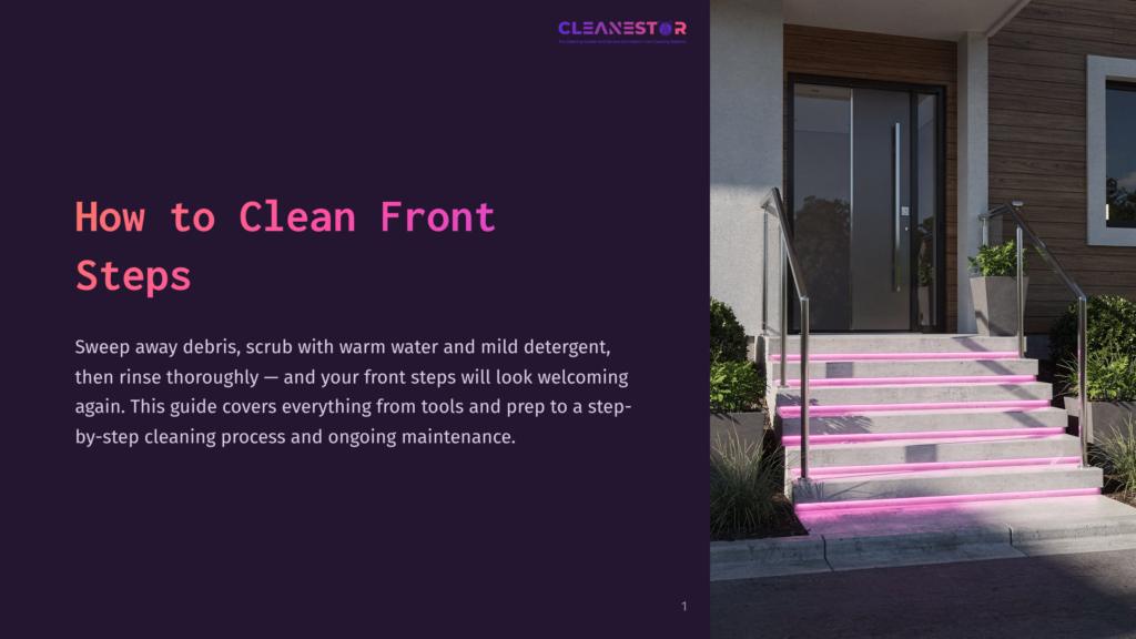 How To Clean Front Steps