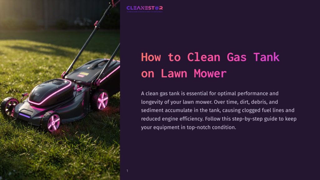 How To Clean Gas Tank On Lawn Mower