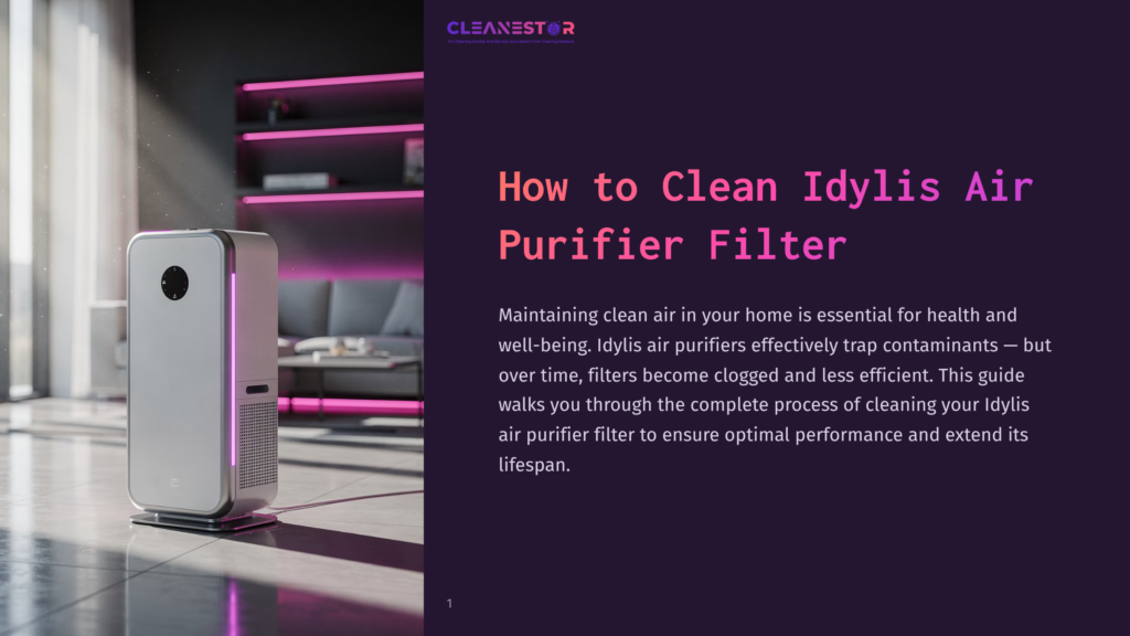 How To Clean Idylis Air Purifier Filter