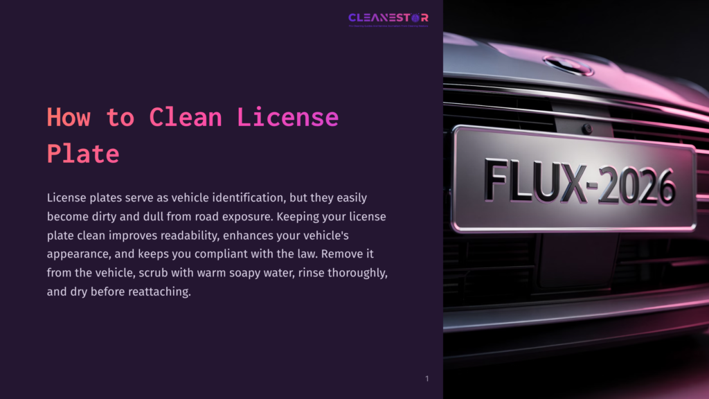 Close-Up Of A Shiny License Plate With The Text &Quot;Flux-2026,&Quot; Featuring A Dark Background And A Silver Vehicle In The Foreground.