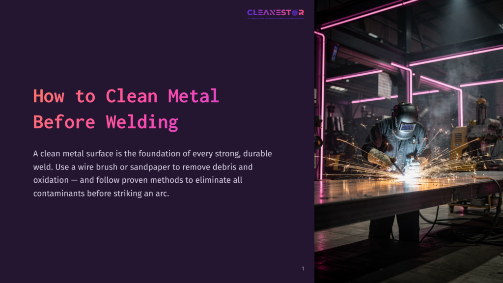 A Welder In A Protective Helmet And Gear Works On A Metal Surface, Creating A Shower Of Bright Orange Sparks. The Industrial Workshop Setting Is Dimly Lit, With Pinkish Light Accents.