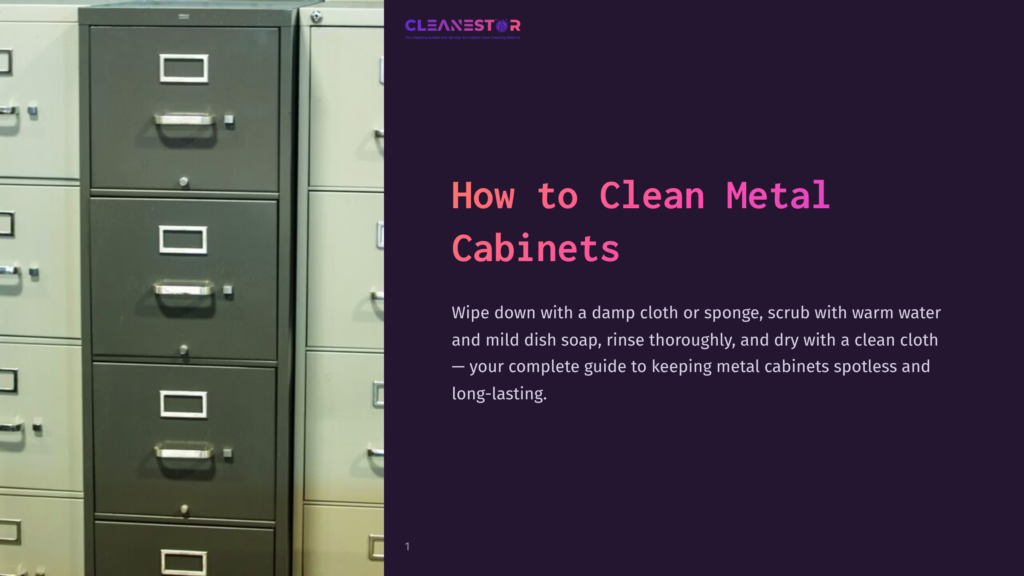 Metal Cabinets In Varying Shades Of Gray And Green Are Neatly Arranged, Showcasing Their Organized Design And Smooth Surfaces.