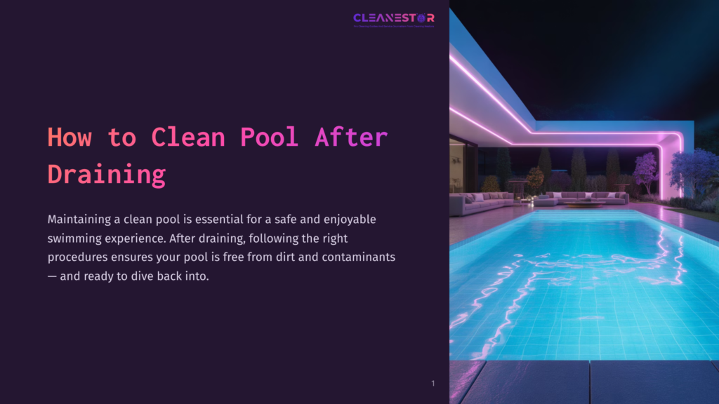 A Brightly Lit Pool At Night With Colorful Neon Lights, Showcasing Clear Water And A Modern Design, Set In A Serene Outdoor Space.