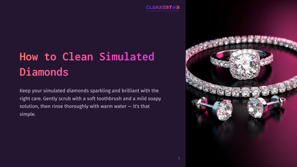 Two Rings And A Pair Of Earrings Featuring Simulated Diamonds On A Dark Background, Accompanied By A Pink Gradient, With Text Guidelines.
