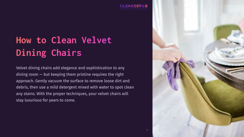 1 How To Clean Velvet Dining Chairs A Person'S Hands Gently Wipe A Green Velvet Dining Chair With A Purple Microfiber Cloth, Showcasing How To Clean Velvet Dining Chairs. The Background Is Blurred, Focusing On The Cleaning Action.