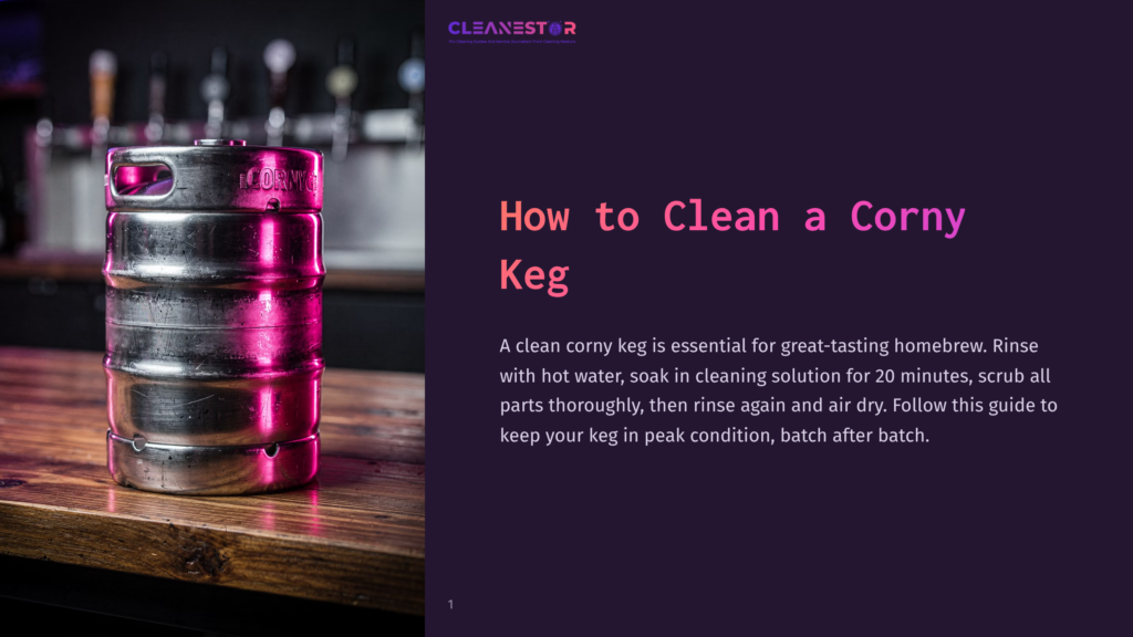 How To Clean A Corny Keg