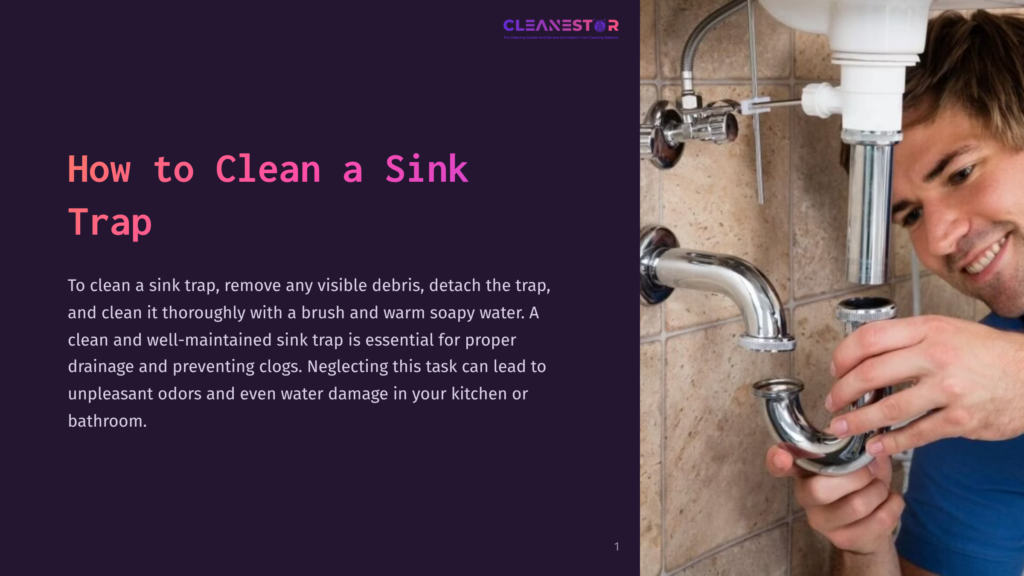 Person Wearing Gloves Removes A Shiny Metal Sink Trap, Surrounded By Plumbing Pipes Against A Tiled Wall. Soapy Water Is Nearby.