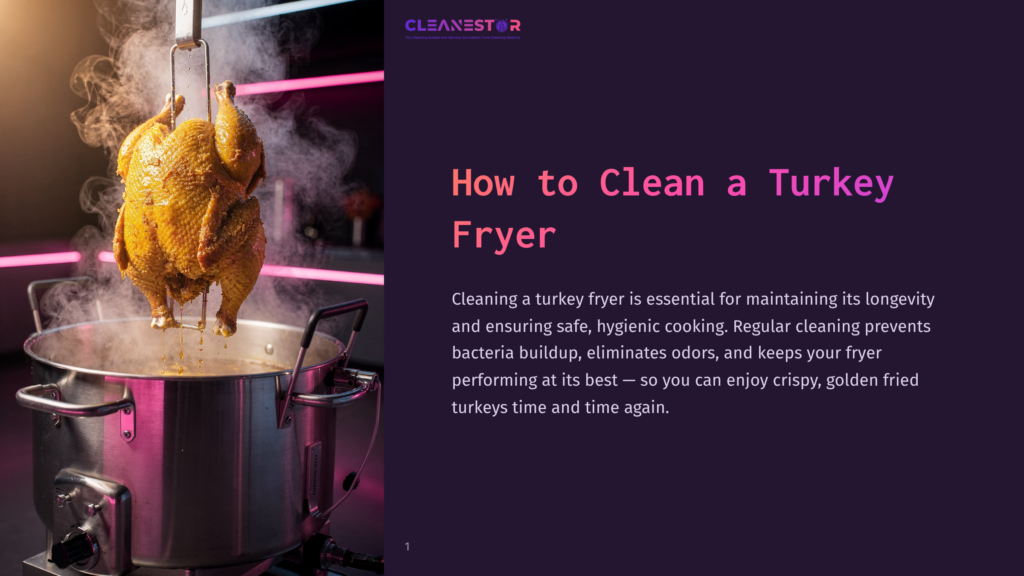 A Golden-Brown Turkey Hangs Above A Pot, Releasing Steam In A Colorful Kitchen Setting With Pink And Purple Lighting.