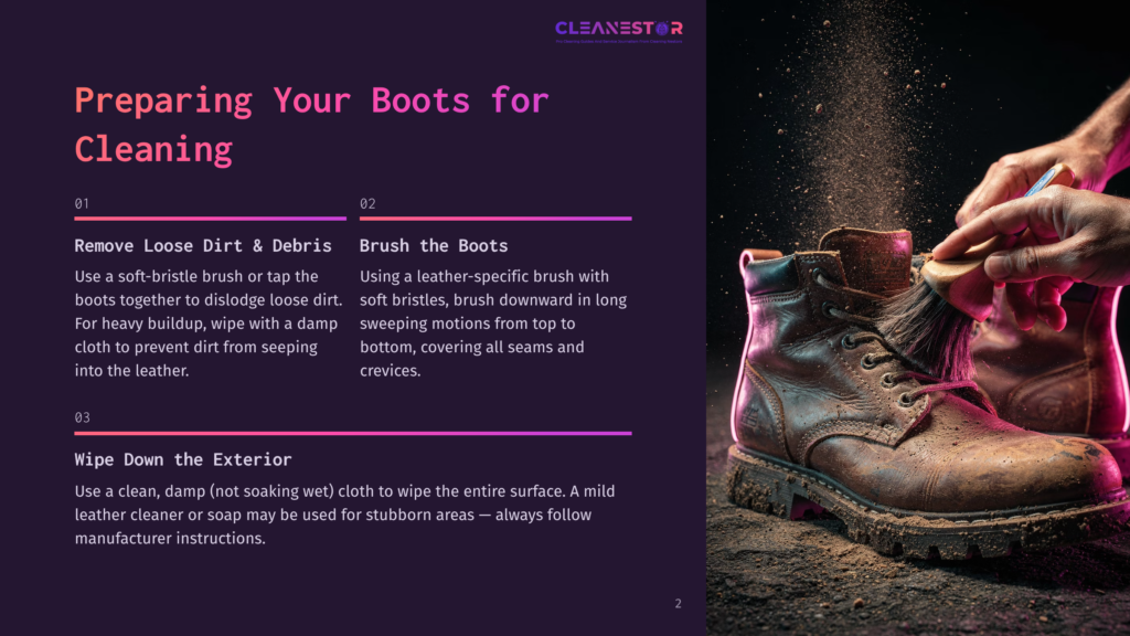 Preparing Your Boots For Cleaning