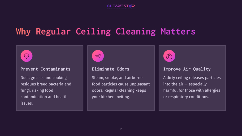 Why Regular Ceiling Cleaning Matters