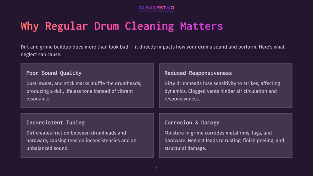 Why Regular Drum Cleaning Matters