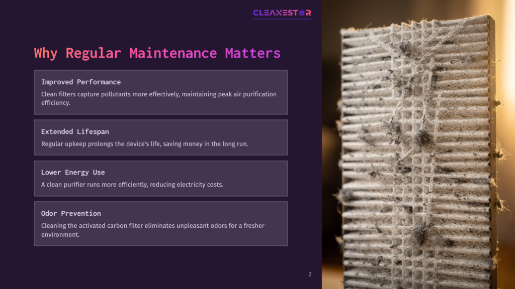 Close-Up Of A Dirty Air Filter Covered In Dust And Debris, Highlighting The Need For Regular Maintenance And Cleaning For Improved Performance.